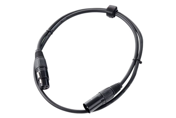 Pronomic stage XFXM-1 microphone cable XLR 1 m black image 1