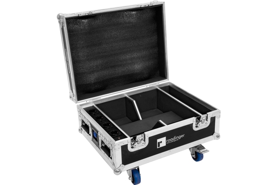 Roadinger Flightcase 4x AKKU IP UP-4 QuickDMX mit Ladefunktion image 1