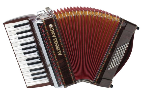 Alpenklang Pro II 48 M accordion Rosewood image 1