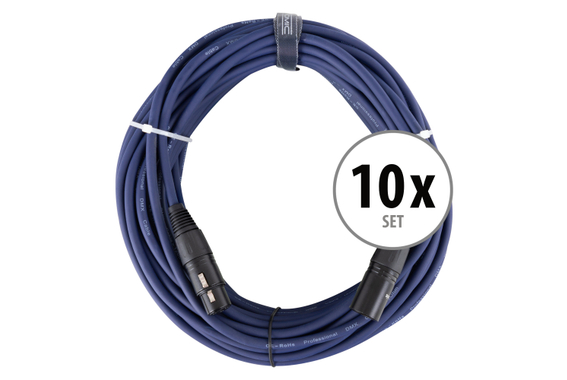 Set de 10 cables Pronomic StageDMX3-20 DMX 20 m image 1