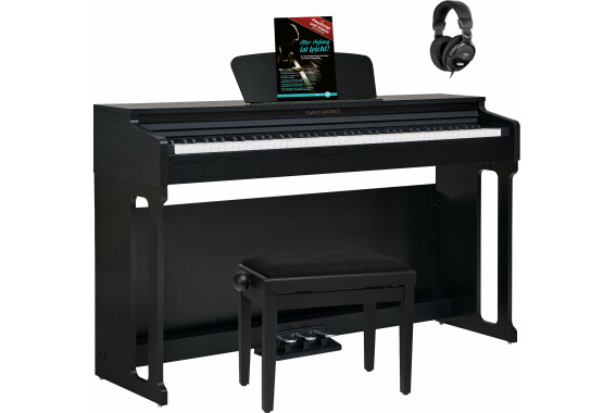 Classic Cantabile DP-220 SM E-Piano Schwarz matt Set image 1