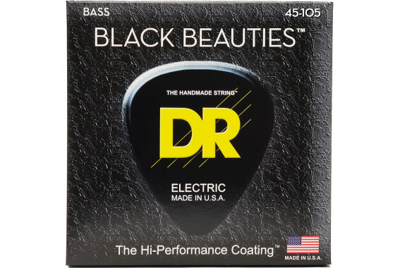 DR Strings Black Beauties Bass BKB-45 Medium 45-105 image 1