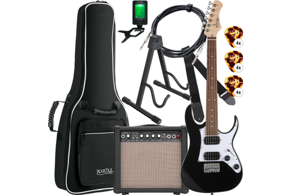 Rocktile Youngster YS-1BK 3/4 E-Gitarren Starter Set Schwarz image 1