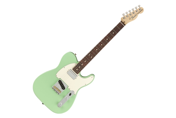 Fender American Performer Telecaster HUM RW Satin Surf Green  - 1A Showroom Modell (Zustand: wie neu, in OVP) image 1
