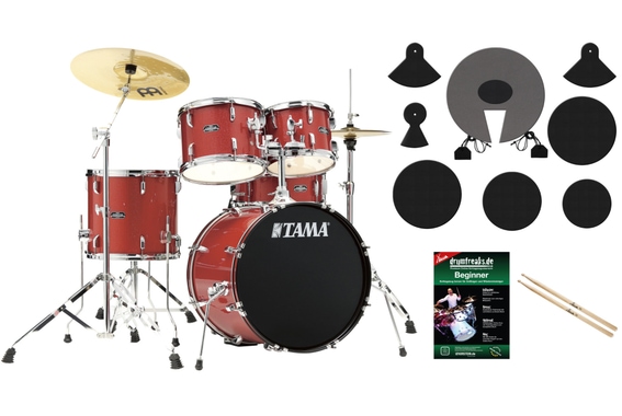 Tama ST50H5-CDS Stagestar Drumkit Candy Red Sparkle Set image 1