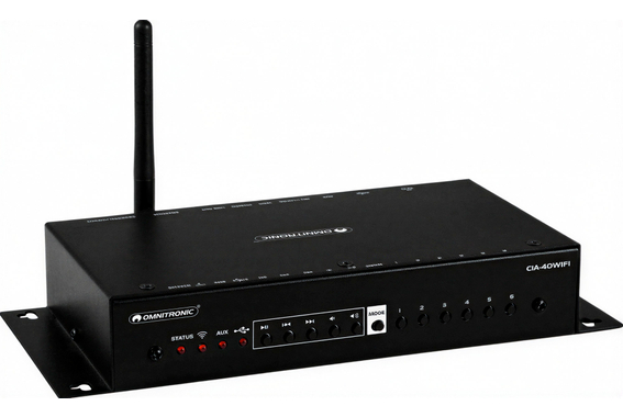 Omnitronic CIA-40WIFI Wi-Fi Multiroom Streaming Amplifier System image 1