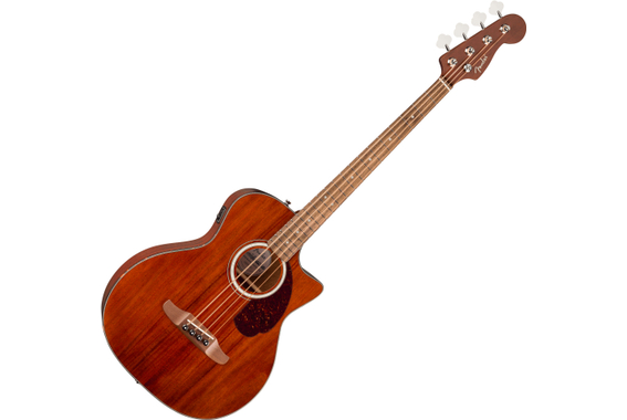 Fender California Deluxe Kingman Bass CE Mahogany Natural image 1