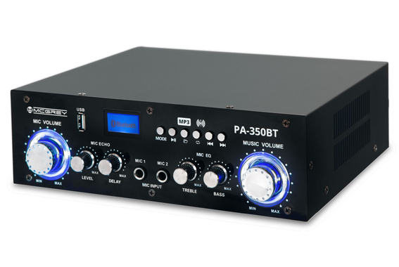 McGrey PA-350BT Bluetooth-Endstufe mit USB/MP3-Player  - Retoure (Zustand: sehr gut) image 1
