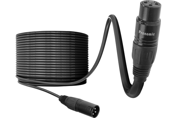 Pronomic stage XFXM-100 microphone cable XLR 100 m black image 1
