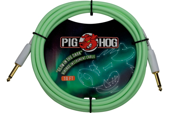 Pig Hog "Glow In The Dark" Cavo Per Strumenti 3m image 1