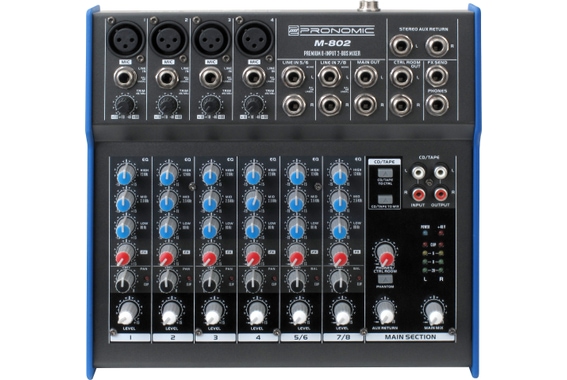 Pronomic M-802 mini-mixer image 1