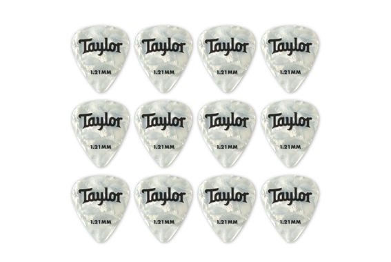 Taylor Celluloid 12er Pack Wht Pearl 1,21mm image 1