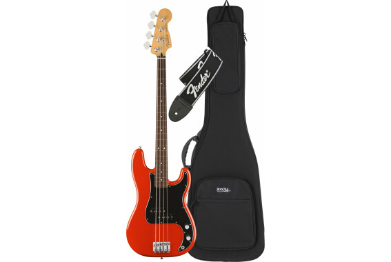 Fender Player II Precision Bass RW Coral Red Set image 1