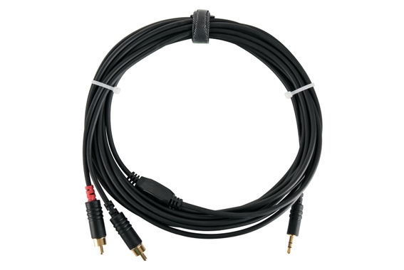 Cable de audio Pronomic Stage J3RC-6m 3,5 jack stereo, 6 m negro image 1
