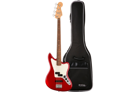 Fender Player Jaguar Bass Candy Apple Red Gigbag Set image 1