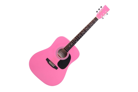 Classic Cantabile WS-10PK Westerngitarre pink image 1