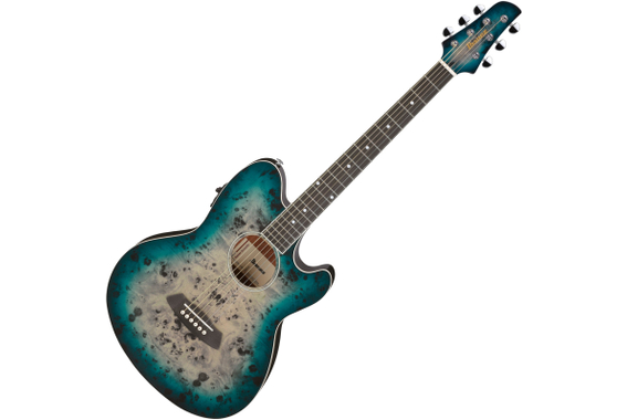 Ibanez TCY10PA-CBS Chitarra Western Cosmic Blue Starburst High Gloss image 1