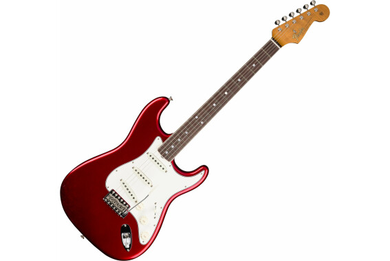 Fender Limited Edition Roasted '65 Strat DLX Closet Classic Aged Candy Apple Red image 1