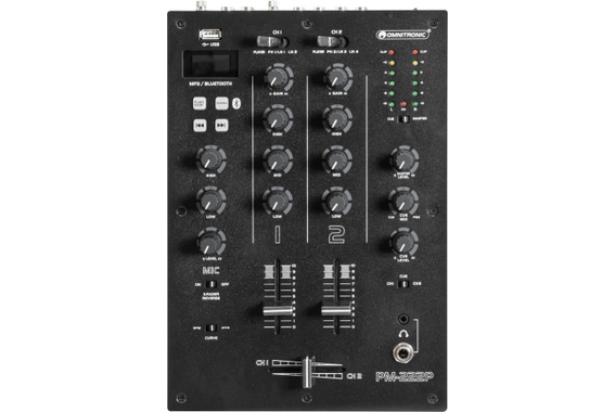 Omnitronic PM-222P 2-Kanal-DJ-Mixer mit Player  - Retoure (Verpackungsschaden) image 1