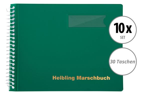 Helbling BMG30 Marschbuch grün 30 Taschen 10x Set image 1