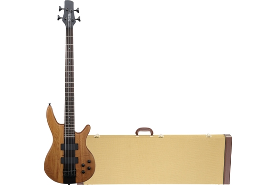 Rocktile Pro LB104-N LowBone E-Bass Natural Hardcase Set image 1