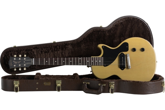 Gibson 1957 Les Paul Junior Single Cut Reissue Yellow Ultra Light Aged image 1