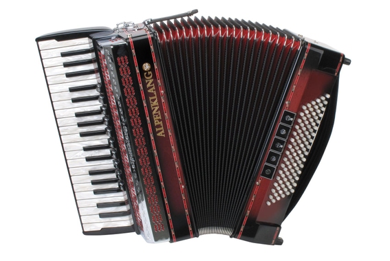 Alpenklang Pro IV 96 M Accordion Shadow Red image 1