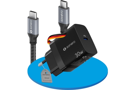Sonero Caricatore USB-C 30 Watt Nero image 1