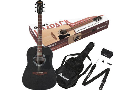Ibanez V54NJP-WK Jampack Weathered Black Open Pore  - Retoure (Zustand: sehr gut) image 1