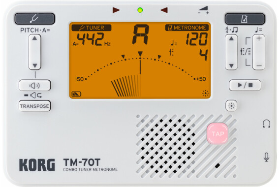 Korg TM-70T Tuner Metronom Weiß image 1