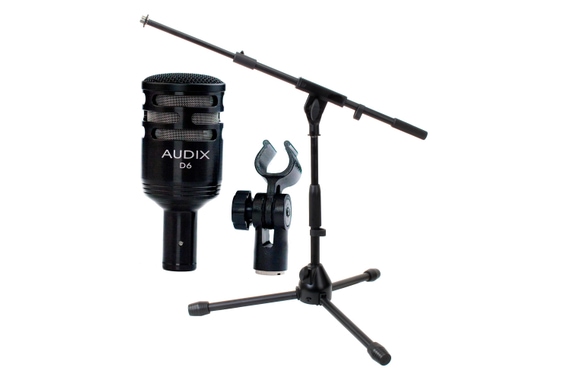 Audix D6 Dynamisches Mikrofon + Stativ Set image 1