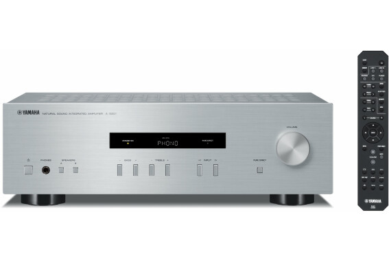 Yamaha A-S201 HiFi Stereo Verstärker Silber  - 1A Showroom Modell (Zustand: wie neu, in OVP) image 1