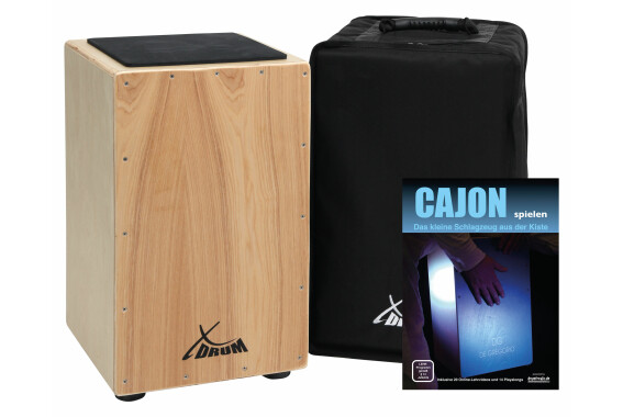 XDrum Cajon Primero Natur inkl. Cajonschule und Tasche  - Retoure (Verpackungsschaden) image 1