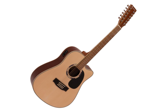 Dimavery DR-612 Guitare Folk 12 Cordes Naturel image 1