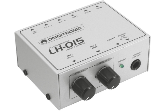 Omnitronic LH-015 2 Canaux Mic-Line-Mixer image 1