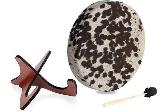 Classic Cantabile HSD-18 Traditionele Sjamanentrommel Met Runderhuid 18" Set Met Standaard image 1