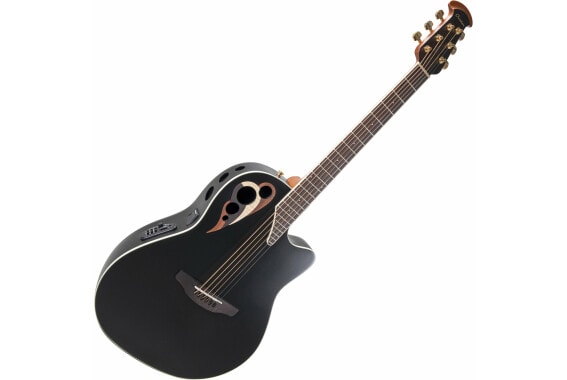 Ovation Celebrity Elite Deluxe CDX40 Deep Contour Black Satin image 1