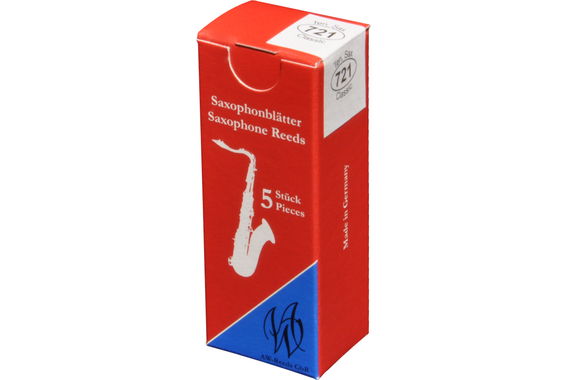 AW Woodwinds 721 Classic Lengüetas para Saxofón Tenor (2,5) Paquete de 5 image 1