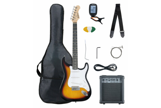 McGrey Rockit E-Gitarre ST-Komplettset Sunburst  - Retoure (Zustand: sehr gut) image 1