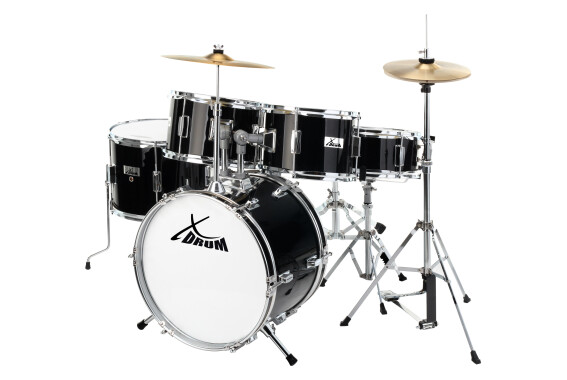 XDrum Junior Pro Kinder Schlagzeug Black inkl. Schule  - Retoure (Zustand: sehr gut) image 1