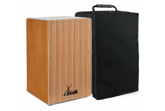 XDrum Cajon El Bajo Bass Port Walnut / Zebra inkl. Tasche  - Retoure (Zustand: sehr gut) image 1