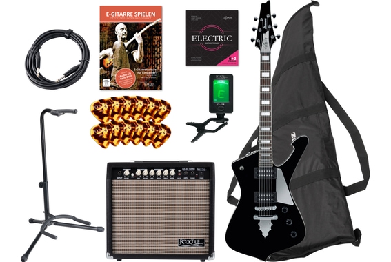 Ibanez PS60-BK Paul Stanley Signature Gitarre Black Set image 1