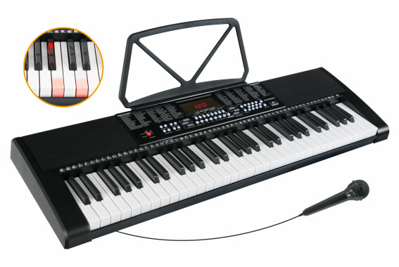 McGrey LK-6120-MIC Leuchttasten-Keyboard mit Mikrofon schwarz  - Retoure (Zustand: gut) image 1