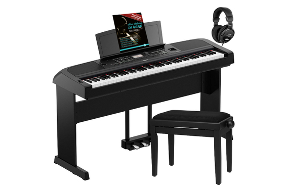 Yamaha DGX-670 B Portable Piano Schwarz Home Set image 1