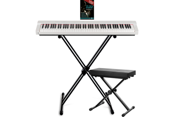 Classic Cantabile SP-316 Stage Piano Stage Set Bianco image 1