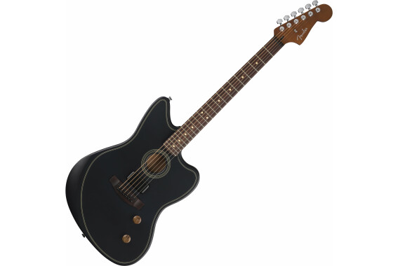 Fender Acoustasonic Standard Jazzmaster Black image 1