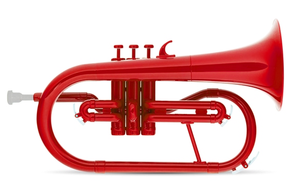 Classic Cantabile MardiBrass bugle Sib en plastique rouge image 1