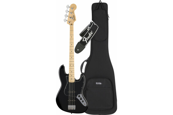 Fender Standard Jazz Bass Black Set image 1