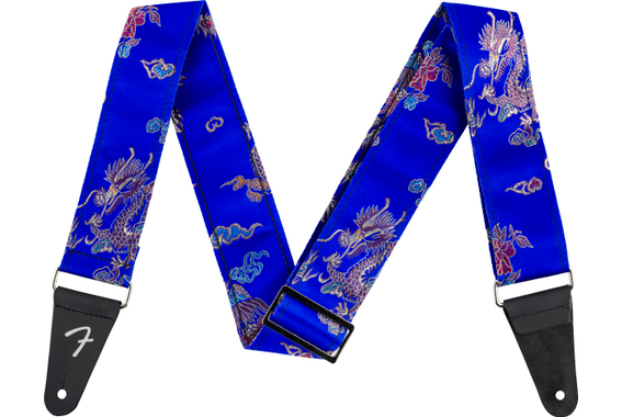 Fender Satin Dragon Strap Royal Blue image 1