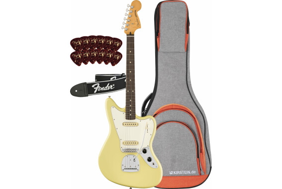 Fender Player II Jaguar Hialeah Yellow Set image 1